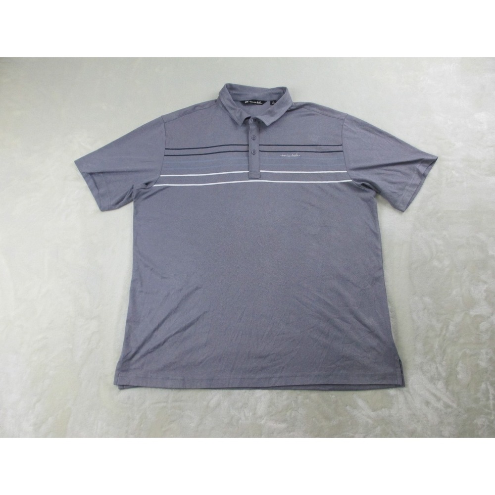 Travis‎ Mathew Polo Shirt Mens Extra Large Purple Performance Lightweight Golf*